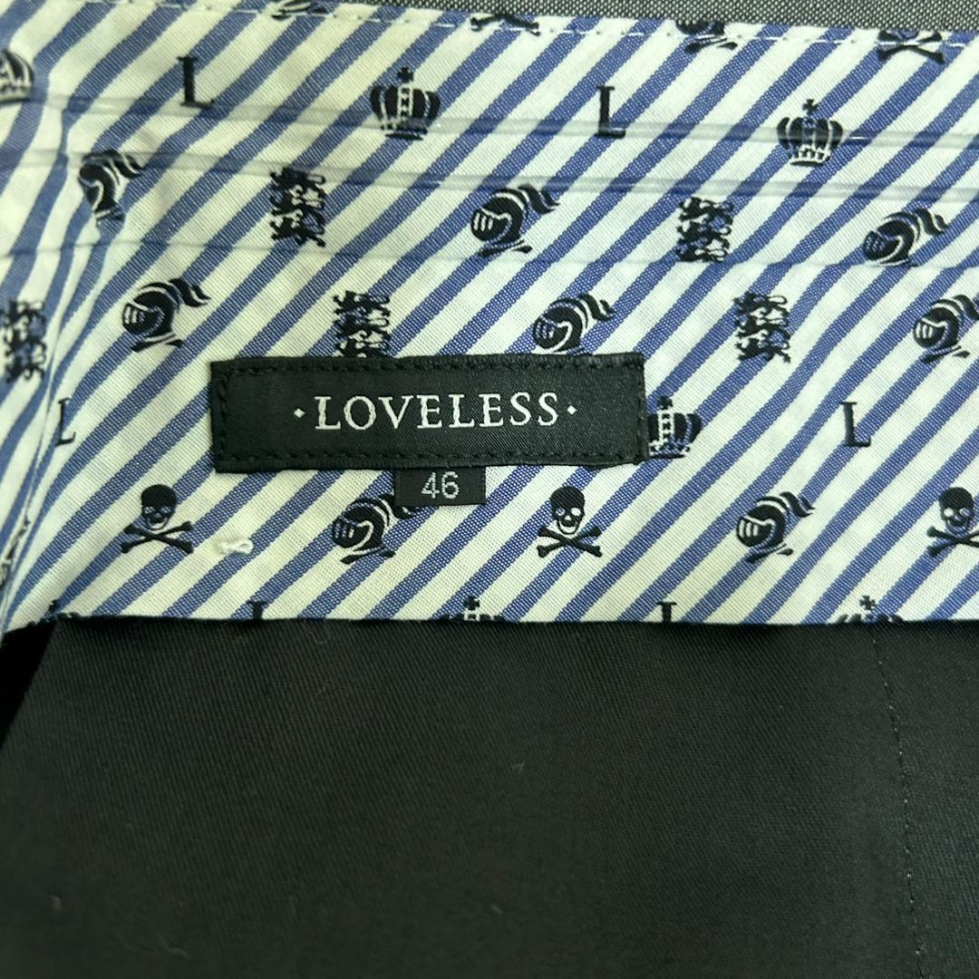 品　ラブレス　セットアップ　シルク　モヘヤ　ウール　グレー　三陽商会　M　背抜き