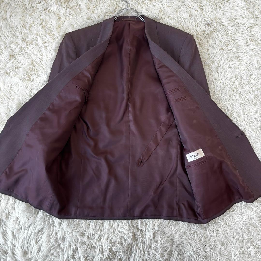 JABLOT ✨80.90.vintageダブル 昭和レトロ スーツ こげ茶