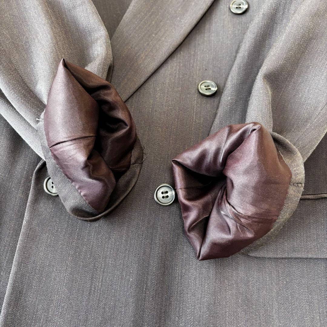 JABLOT ✨80.90.vintageダブル 昭和レトロ スーツ こげ茶