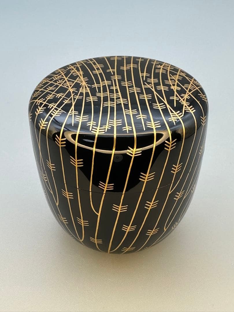 茶道具　棗　辻石斎　芽張柳