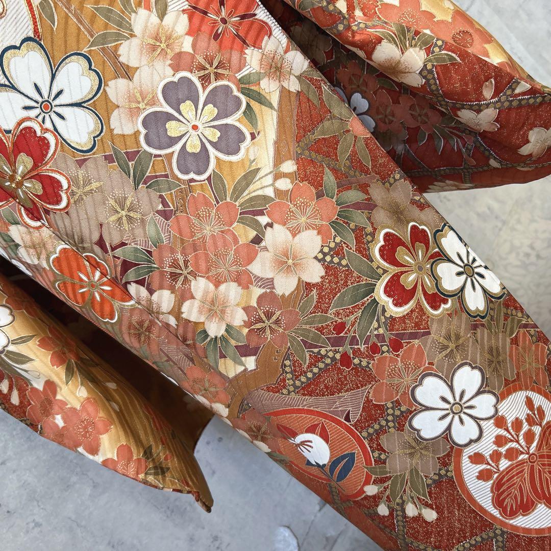 振袖　フルセット　正絹　古典柄　華やか　成人式　２０歳　ふりそで　m5