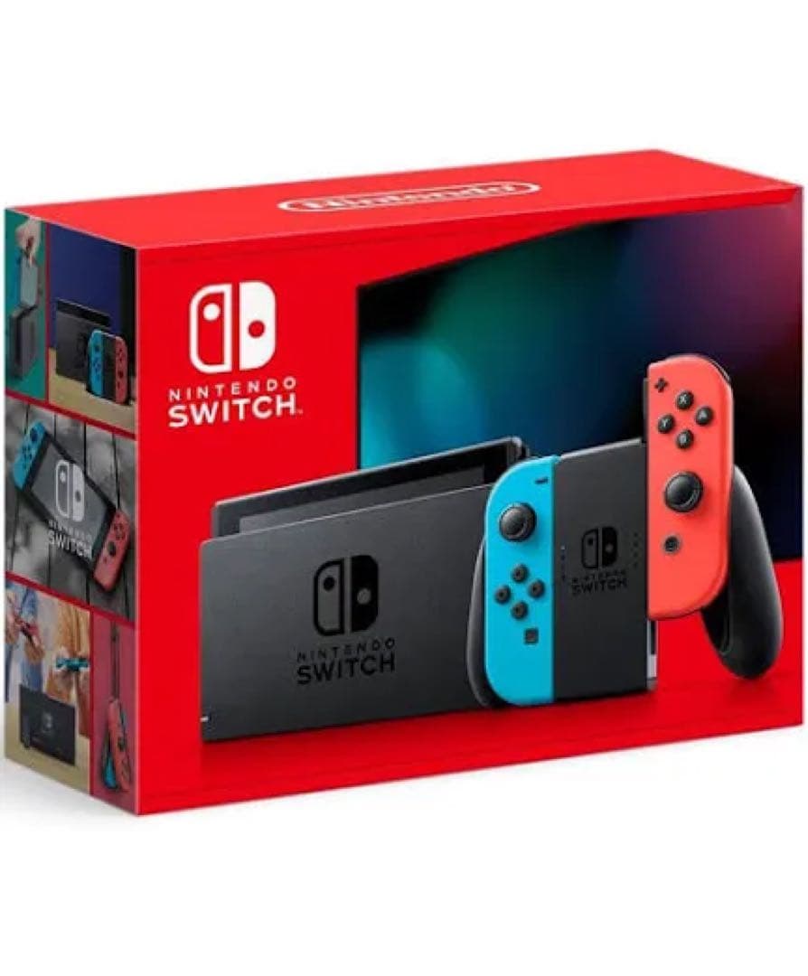 Nintendo Switch 本体 ネオンブルー/ネオンレッド ソフト5本