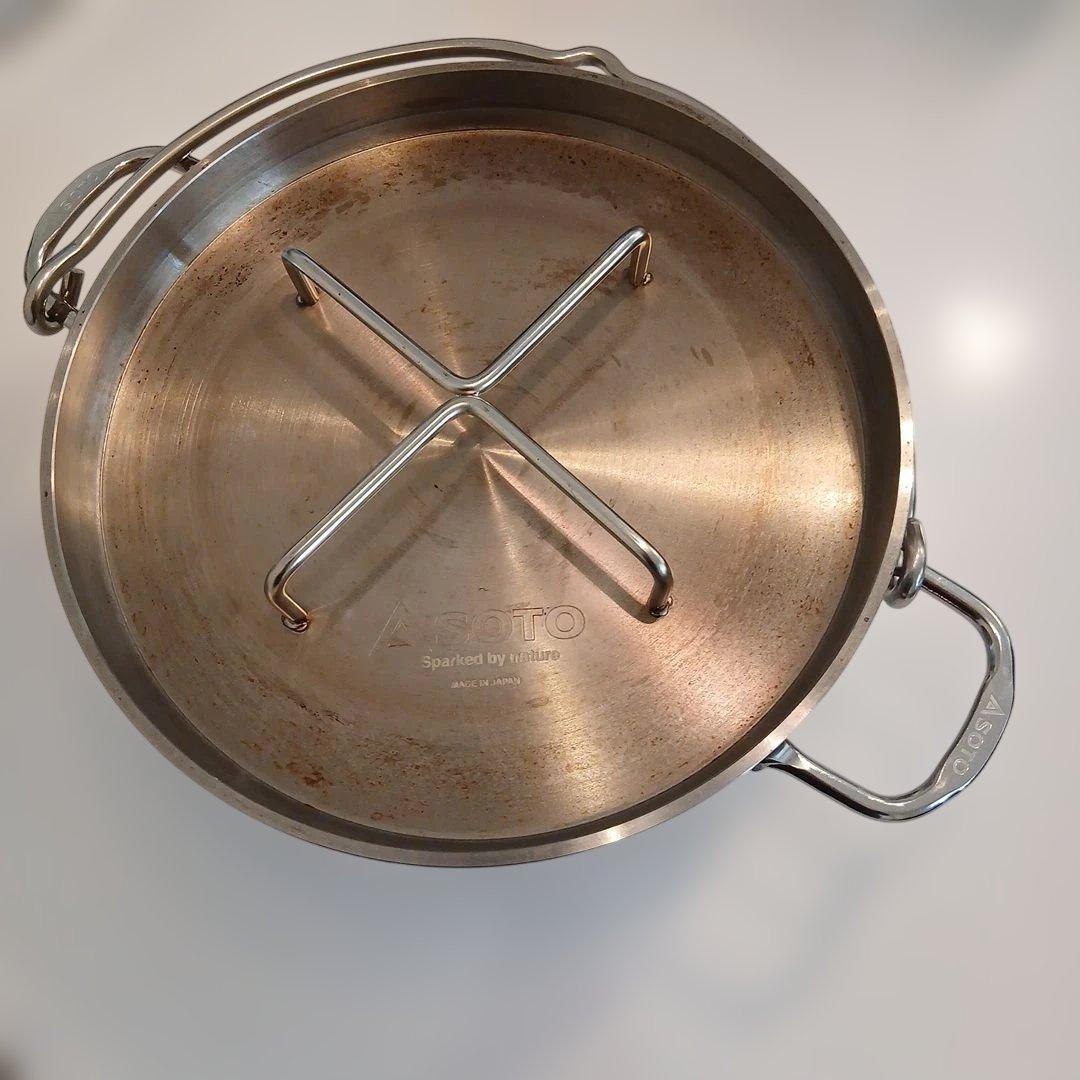 ソト(SOTO) 日本製 10インチ　ダッチオーブン ステンレス　ケース付き