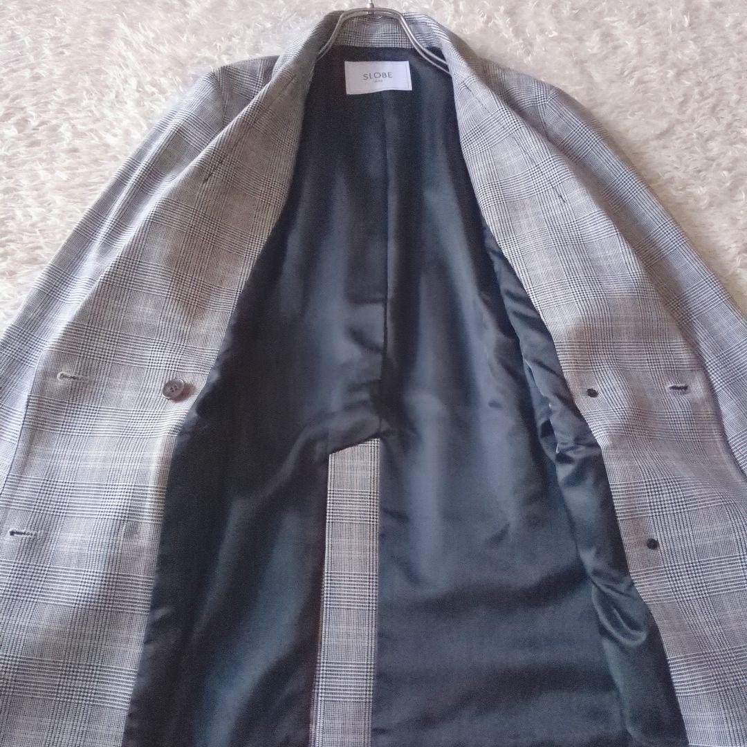 新品♥SLOBE IENA◆チェックWブレストジャケット　秋冬