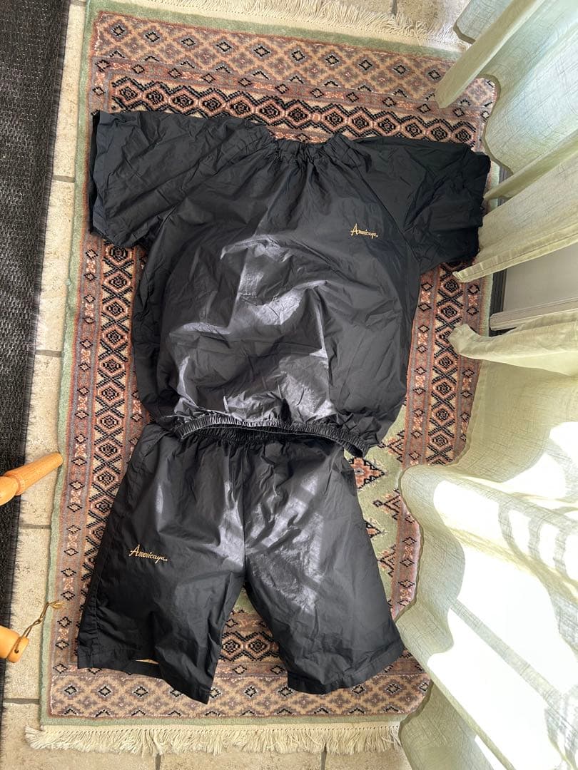 アメリカヤ サウナスーツ 高級 Sサイズ 半袖半ズボン 美品