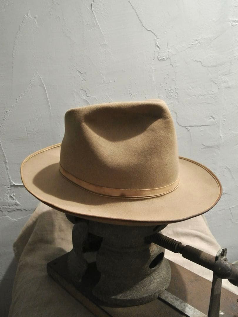 帽子 50s Vintage Stetson 3X BEAVER 1/4 58cm