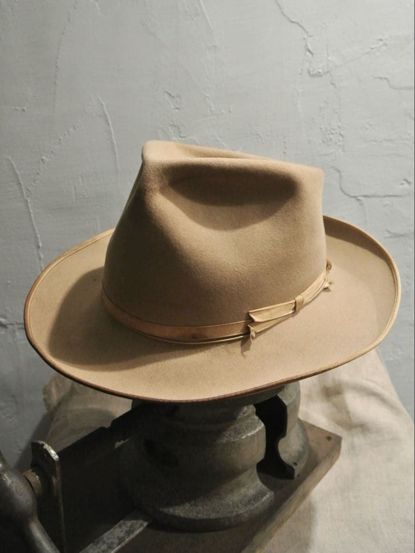 帽子 50s Vintage Stetson 3X BEAVER 1/4 58cm
