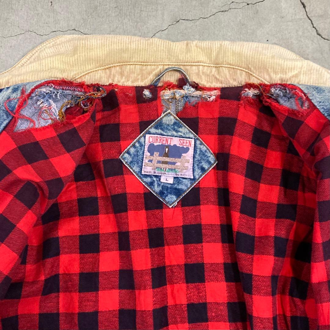 80年代 ビンテージ CURRENTSEEN カバーオール デニム Lサイズ