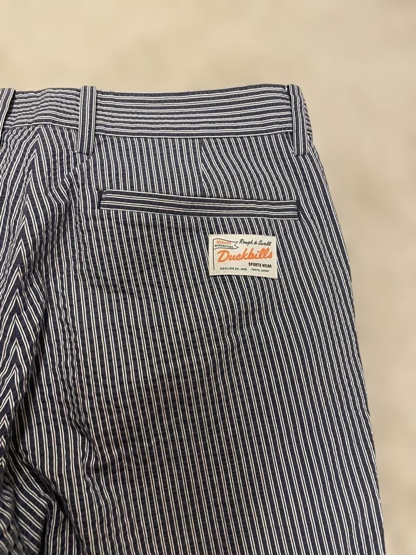 ラフアンドスウェル　rough&swellストライプ柄パンツ　L