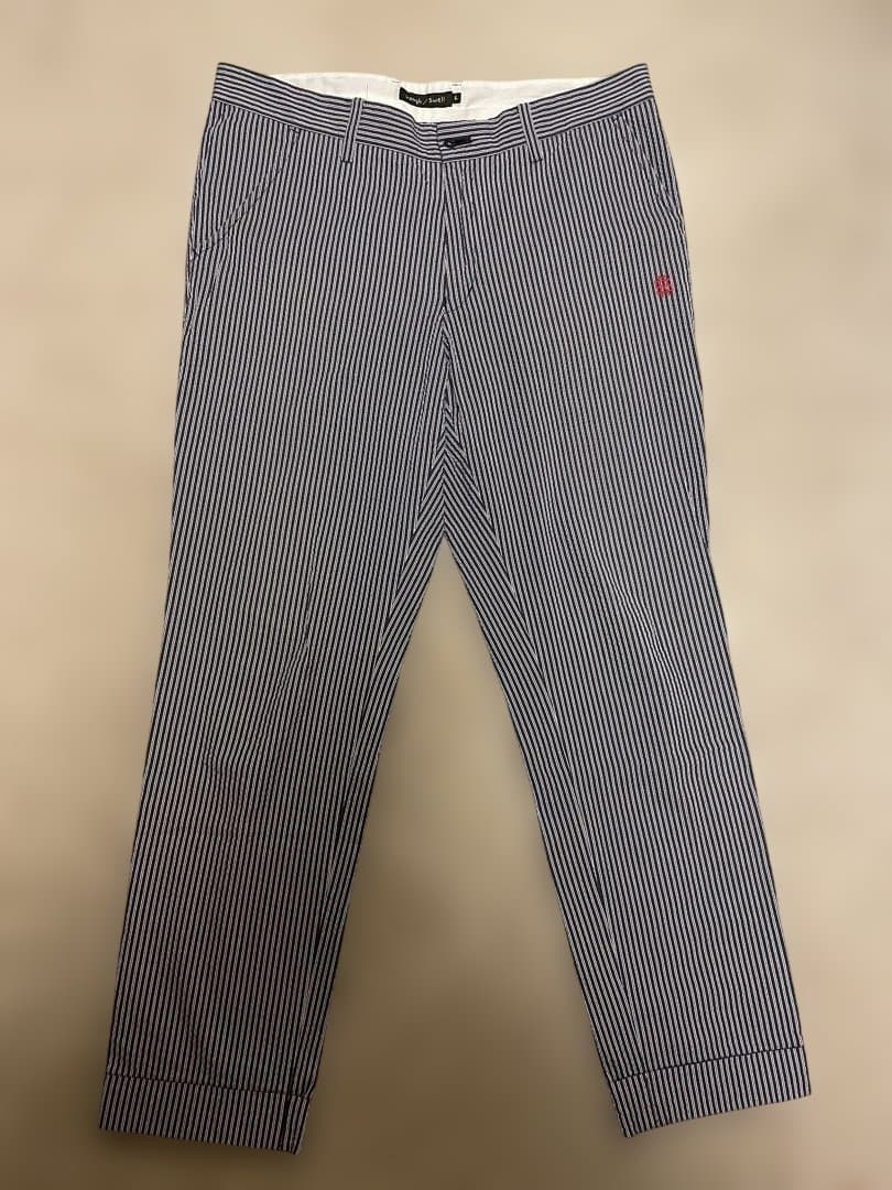 ラフアンドスウェル　rough&swellストライプ柄パンツ　L