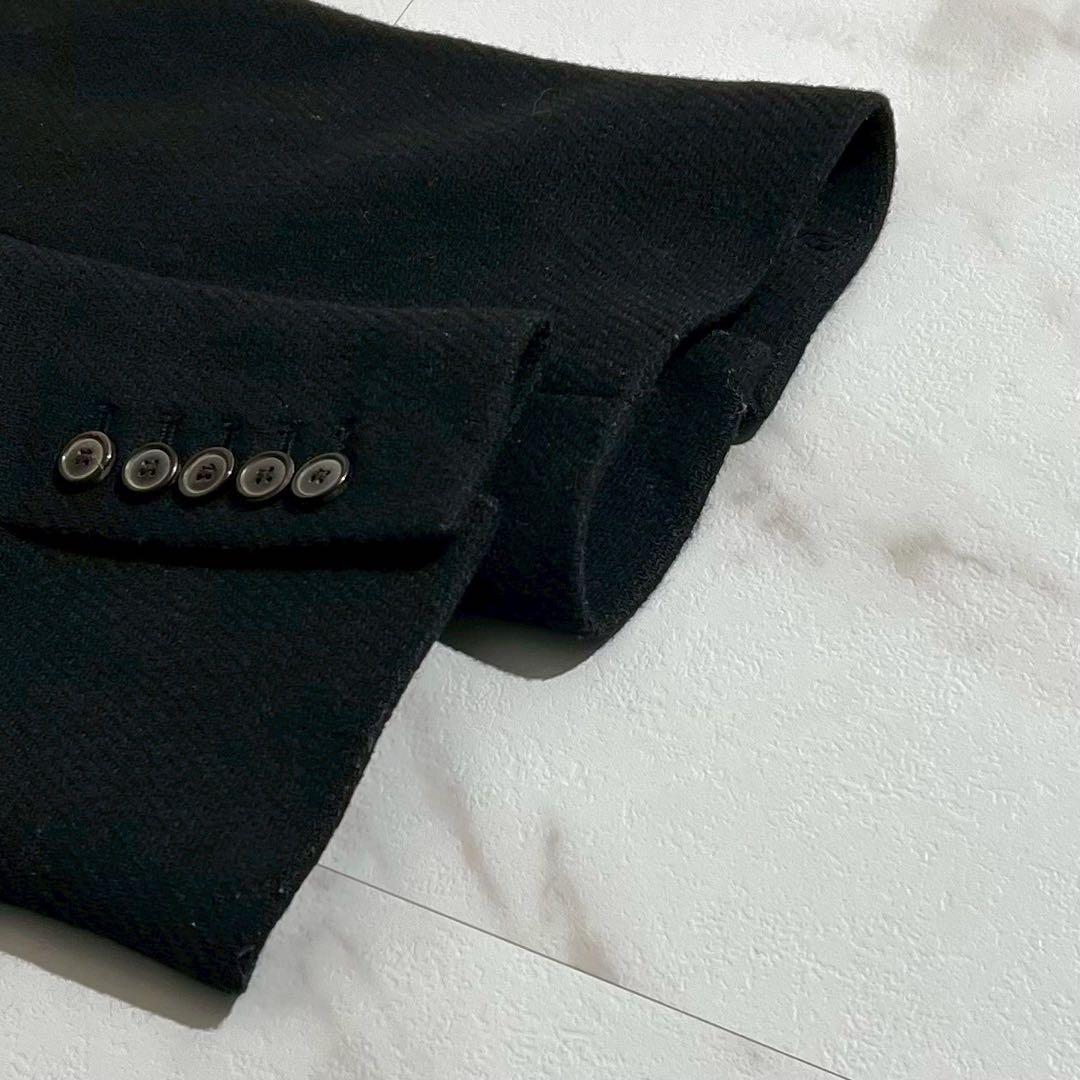 【極美品✨】ザラ マンテコ ヘリンボーン ダブルチェスターコート 黒 L相当