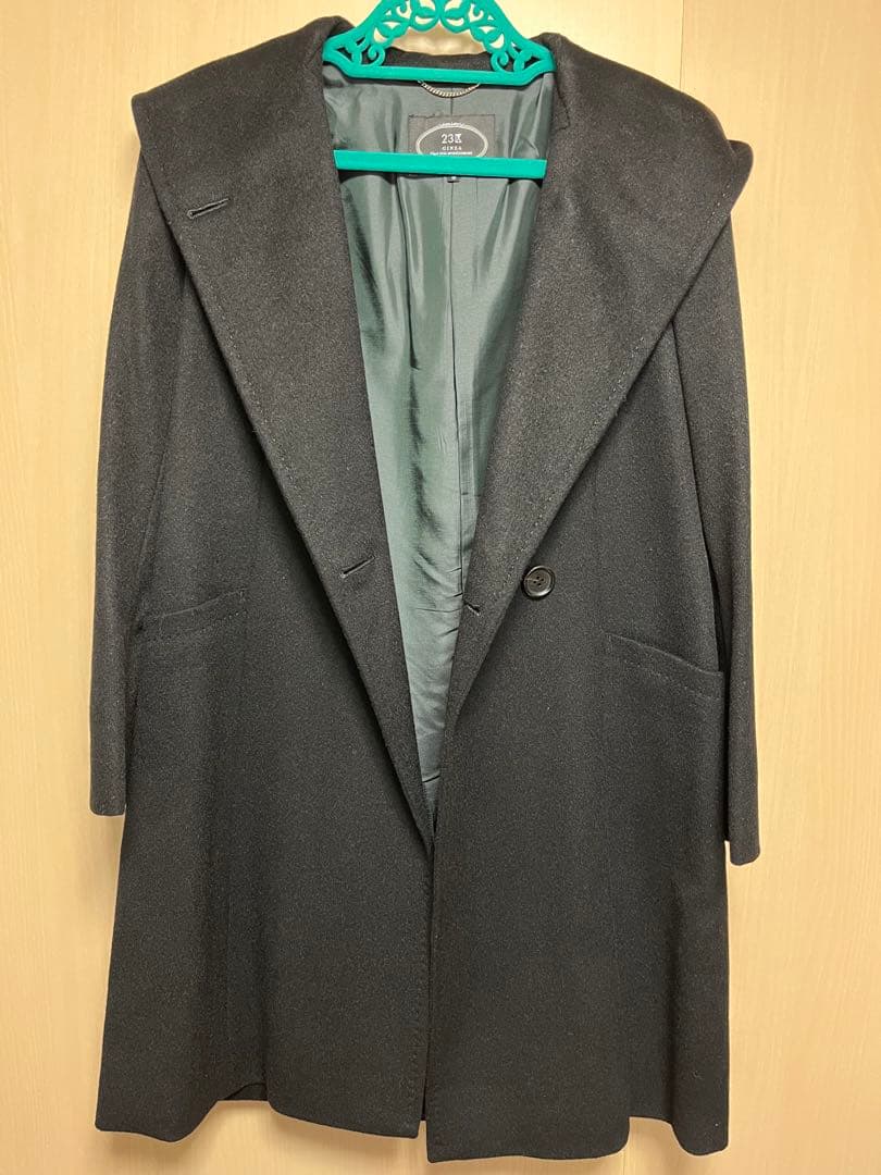 値下げ❣️【新品】23区チェスターコート　黒　M