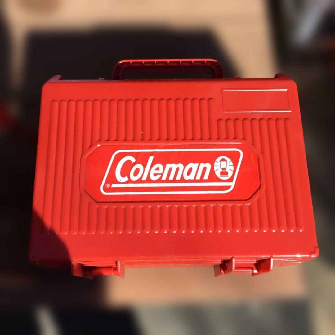 Coleman シングルバーナーコンロ 赤