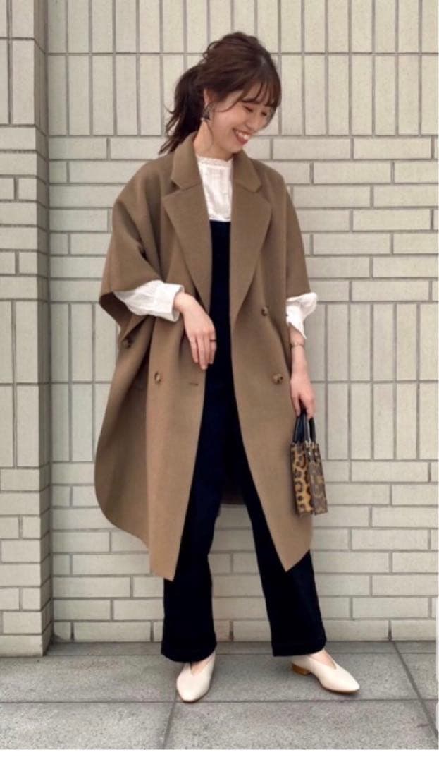 vaneum クロークコート　ブラック