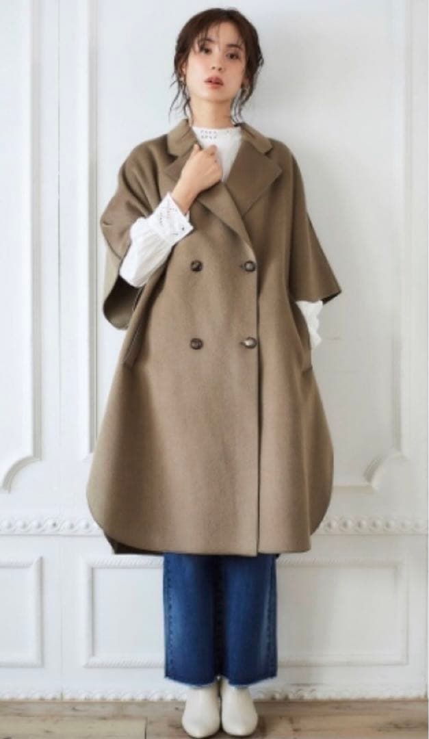 vaneum クロークコート　ブラック