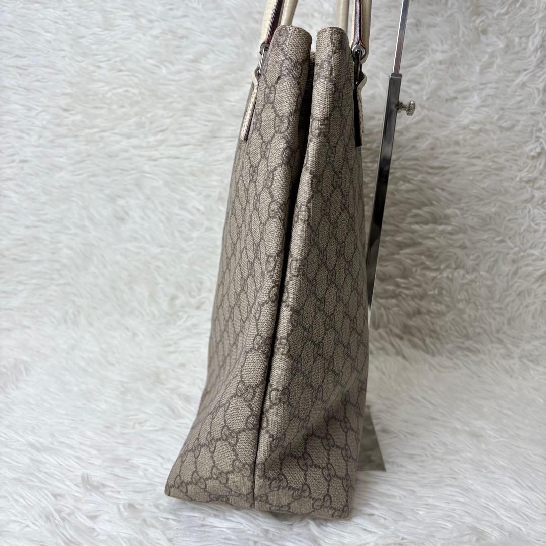 GUCCI グッチ GGスプリーム トートバッグ PVC アイボリー系