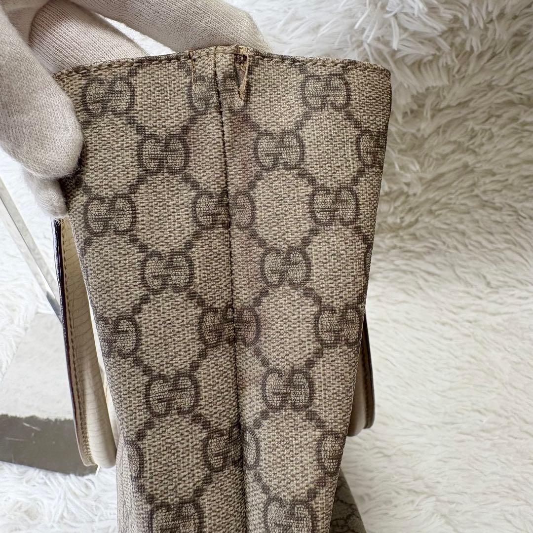 GUCCI グッチ GGスプリーム トートバッグ PVC アイボリー系