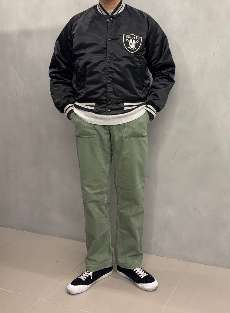 80's USA製 Chalk Line RAIDERS スタジャン