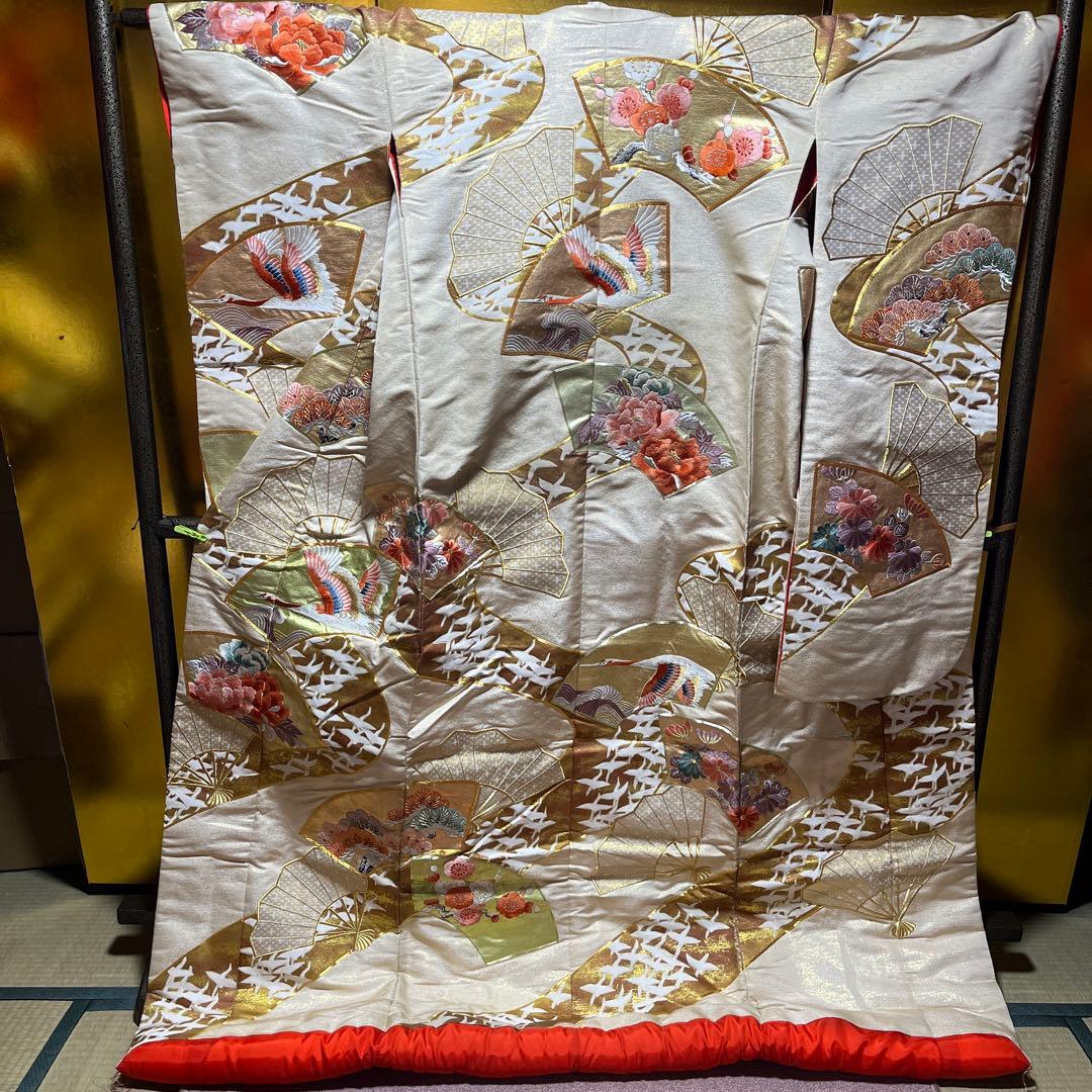 打掛　色打掛　西陣織　金地