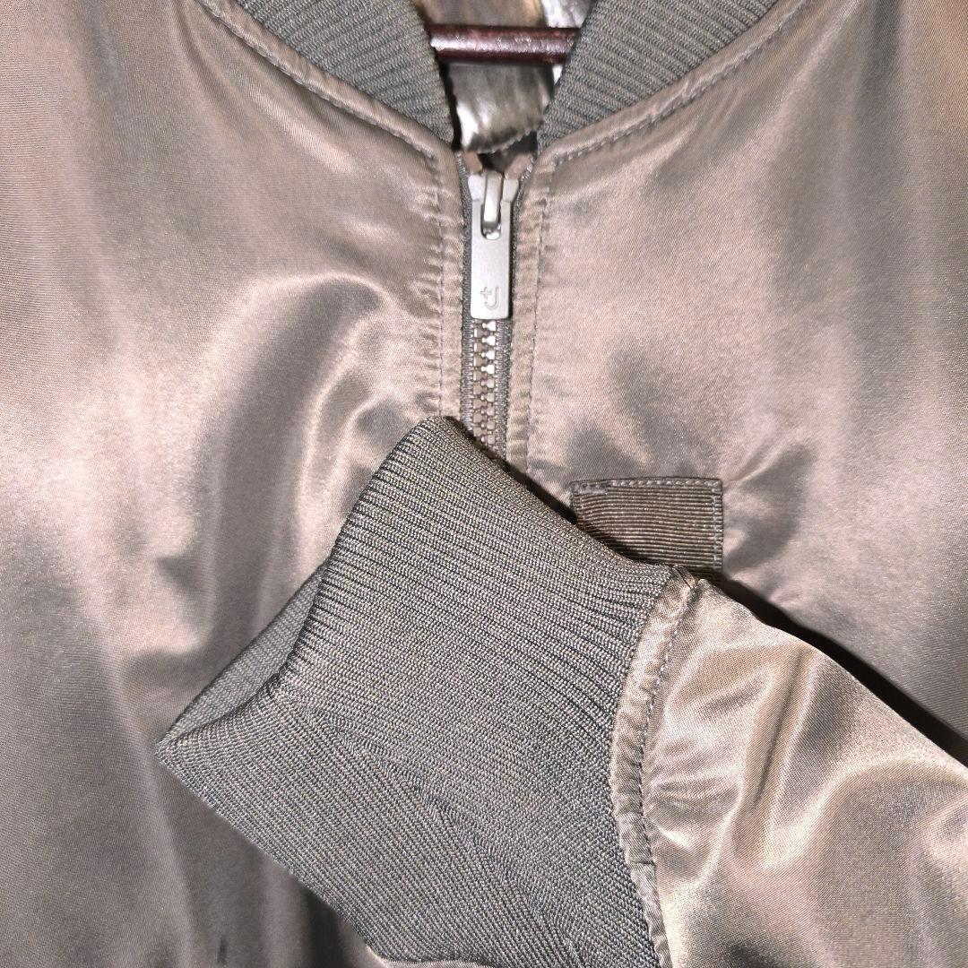 【希少美品】ユニクロ+J ハイブリッドダウンMA-1ブルゾン L 2021秋冬