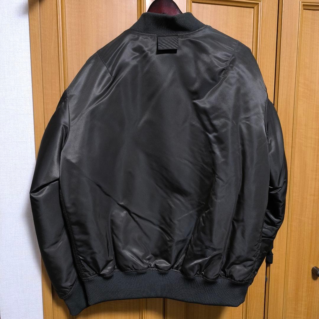 【希少美品】ユニクロ+J ハイブリッドダウンMA-1ブルゾン L 2021秋冬
