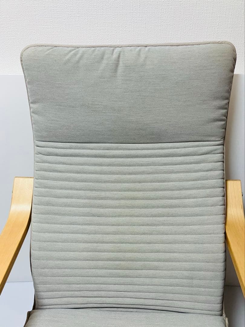 IKEA イケア POÄNG ポエング チェア＋オットマン セット 木製フレーム