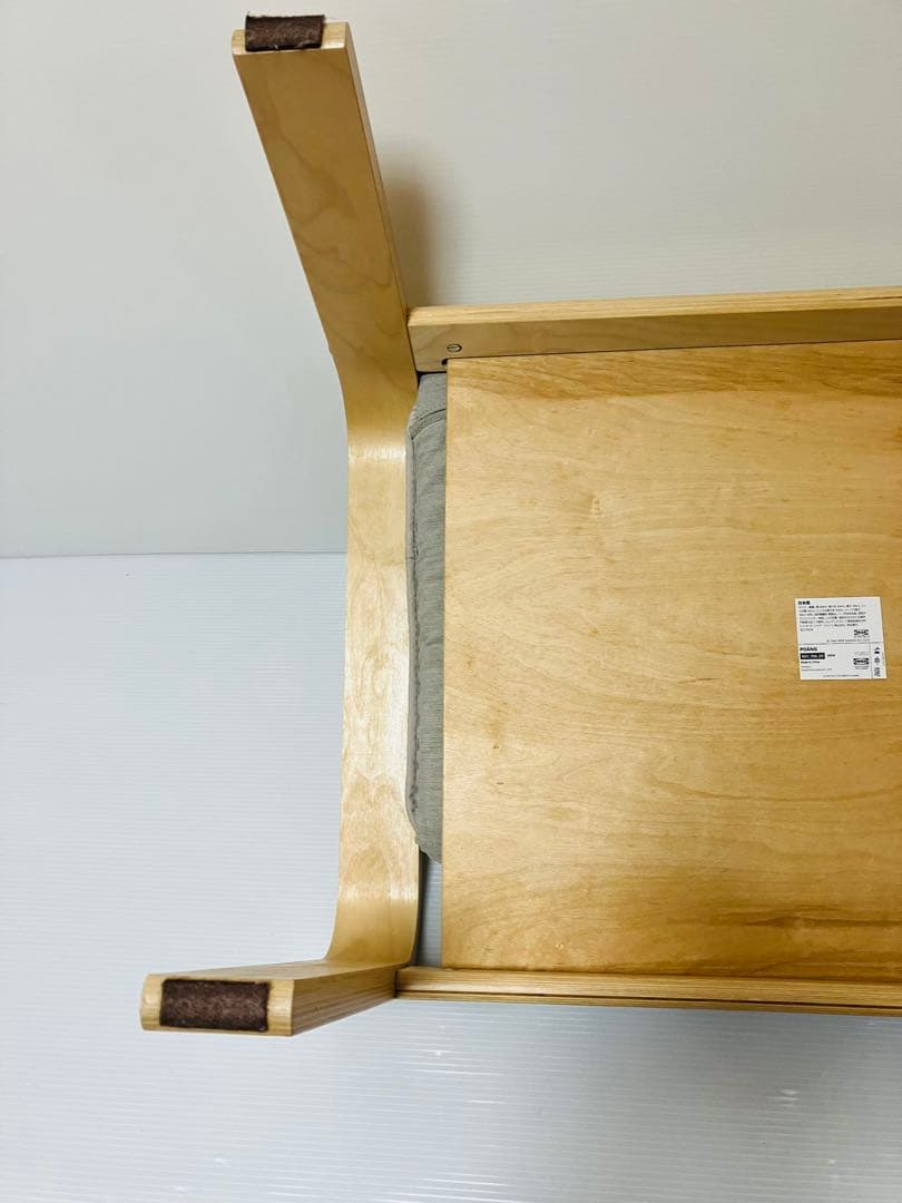 IKEA イケア POÄNG ポエング チェア＋オットマン セット 木製フレーム