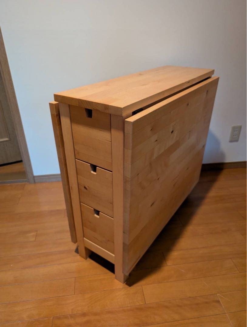 【送料込み】IKEAノールデンゲート レッグテーブル 折りたたみ 収納