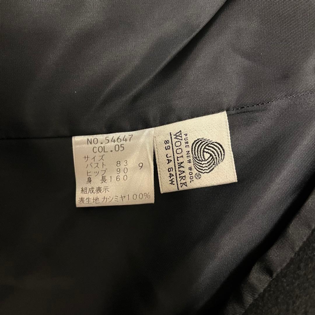 ANNE  II アンクライン　ロングコートカシミヤ100% 黒