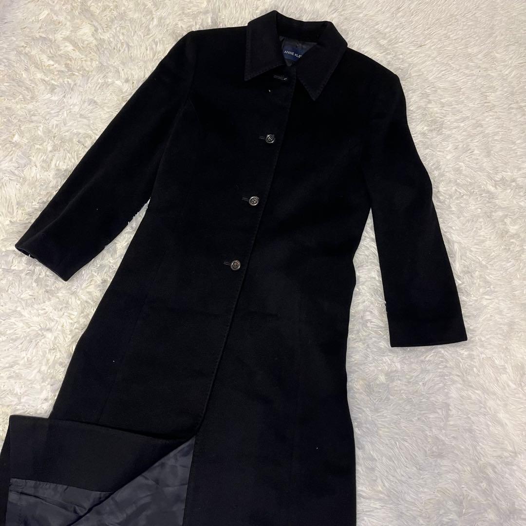 ANNE  II アンクライン　ロングコートカシミヤ100% 黒