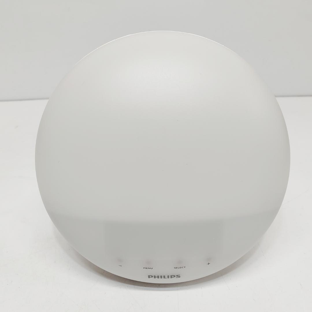 動作品 PHILIPS 目覚まし時計 HF3519 ライト 21年製 ｍ1426