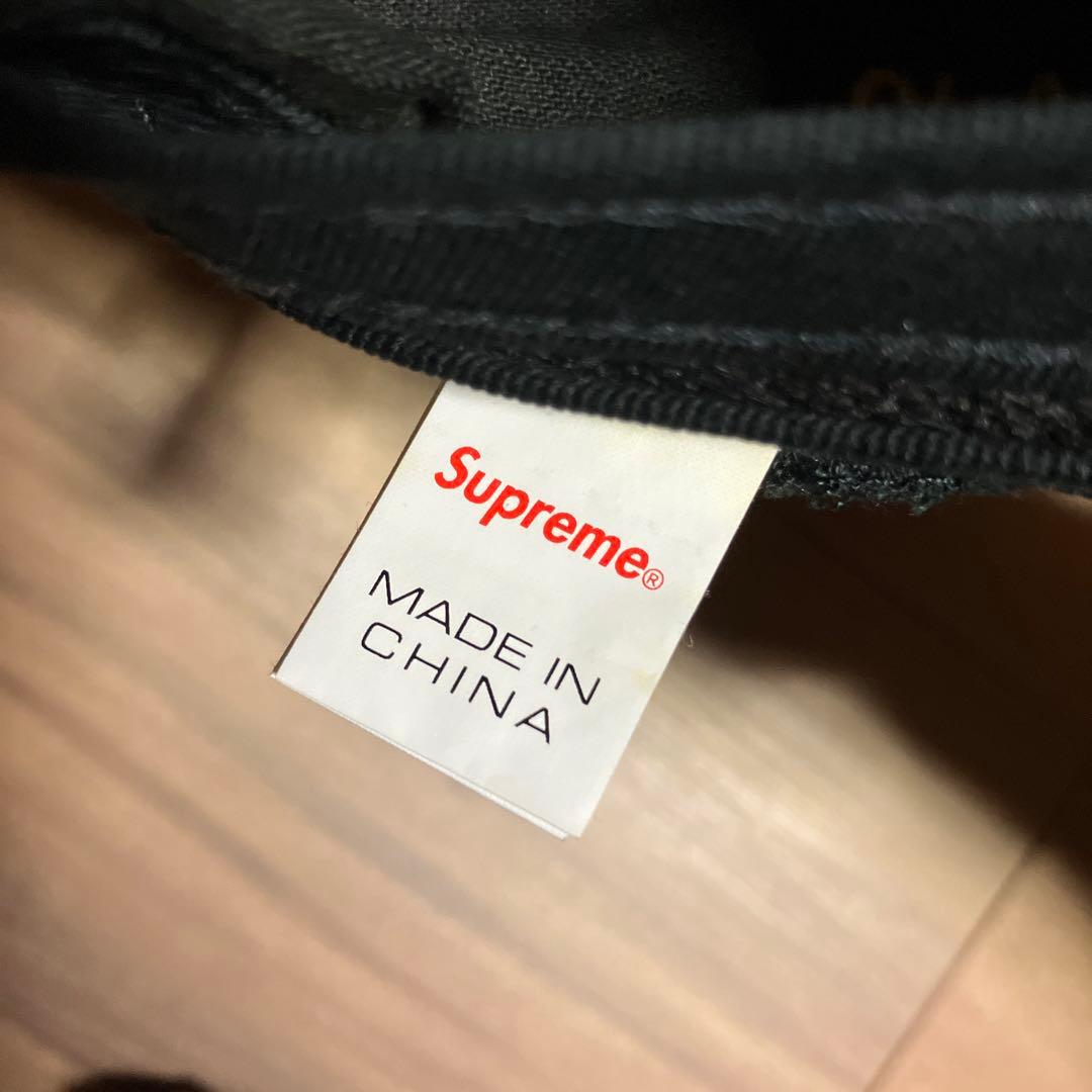 Supreme 黒 帽子 ボックスロゴ