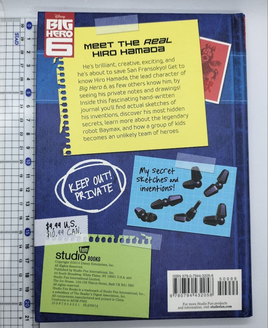 【希少・美品】ベイマックス ヒロの日記 英語版 Hiro's Journal
