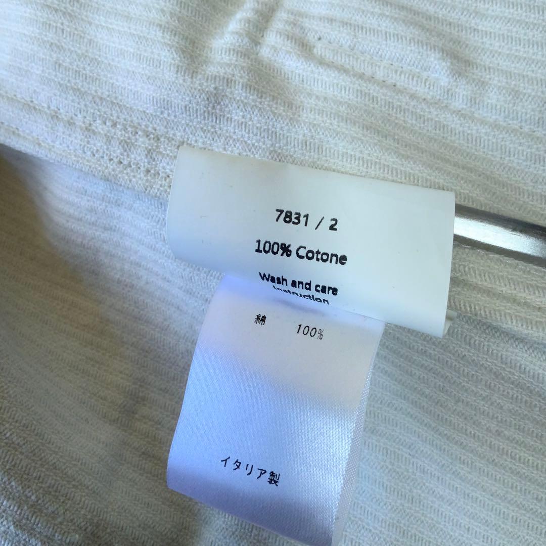 Finamore フィナモレ サファリジャケット M コーデュロイ オフホワイト