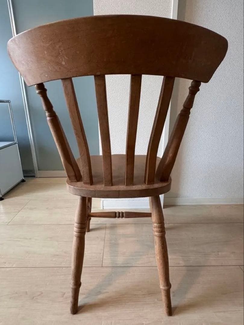 英国製 アンティーク バーチ材 ダイニングチェア