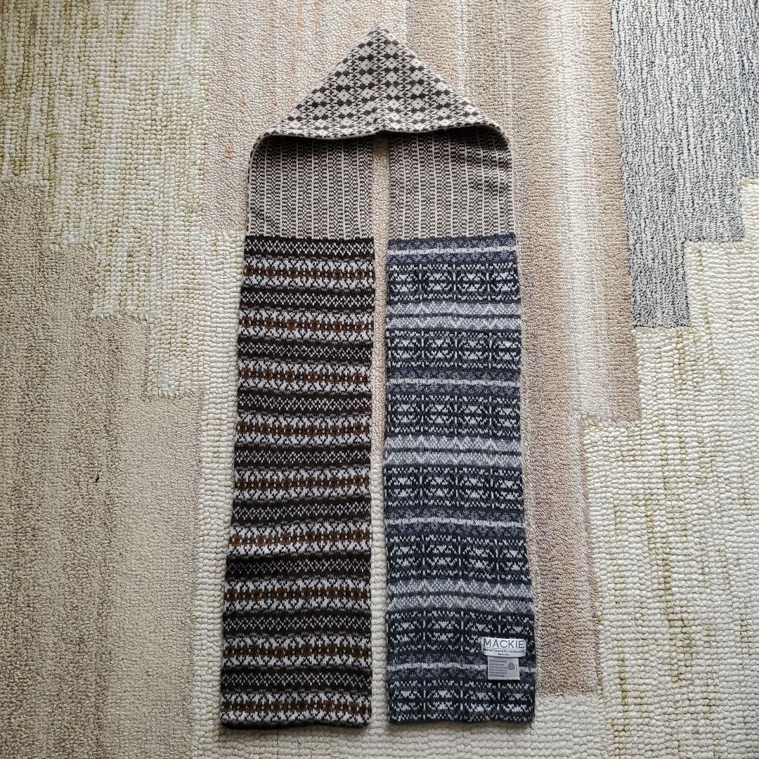 美品 ロバートマッキー スコットランド製 マフラー