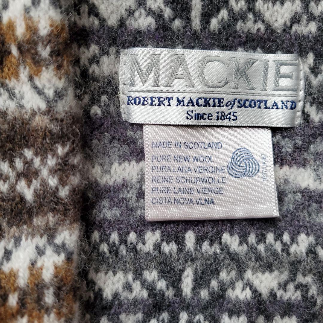 美品 ロバートマッキー スコットランド製 マフラー