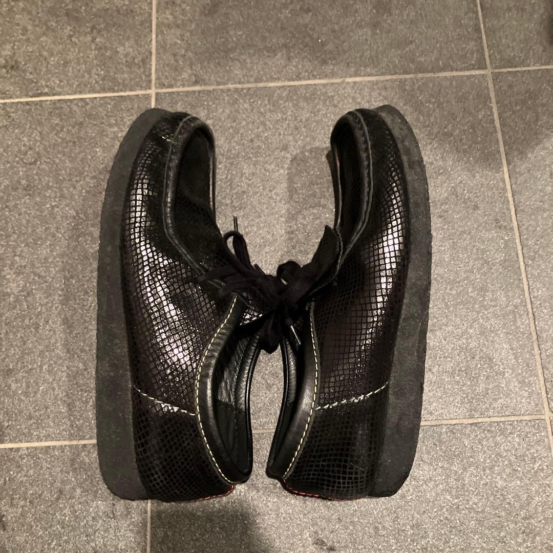 【入手困難】ワコマリア×クラークス ワラビー 23ss 蛇柄 クロコダイル