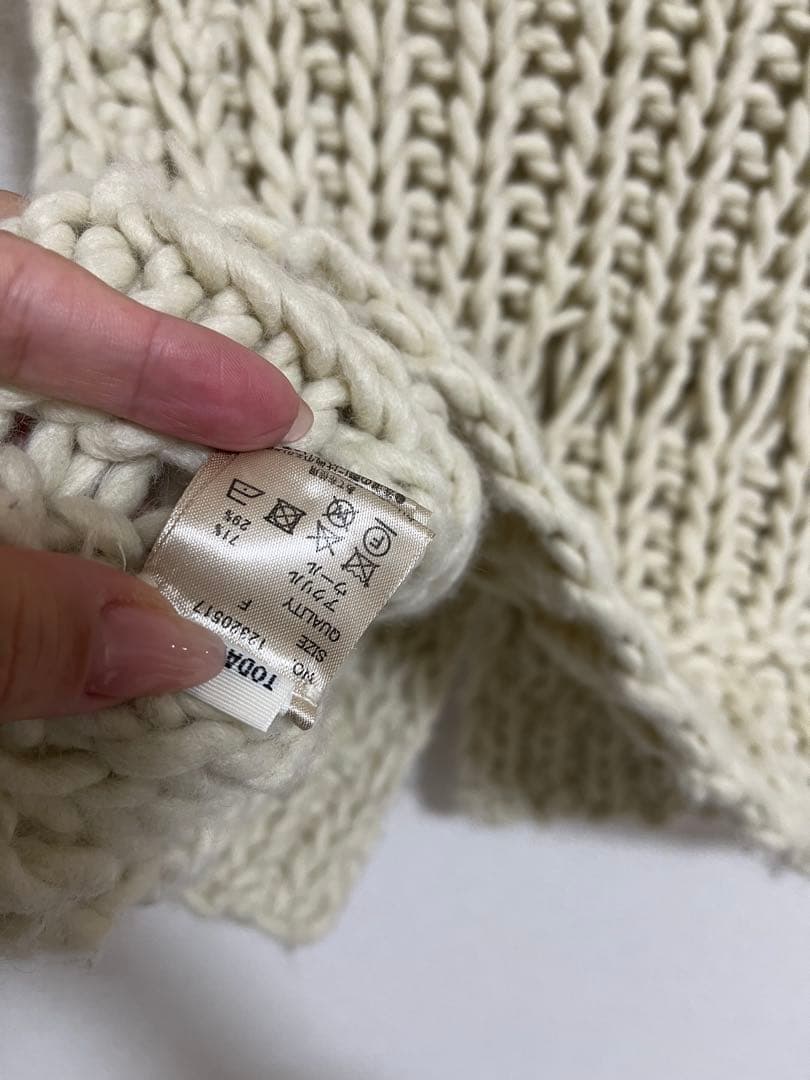 3*5様 ⭐️即購入可⭐️TODAYFUL チャンキーハンドニットベスト　エクリ