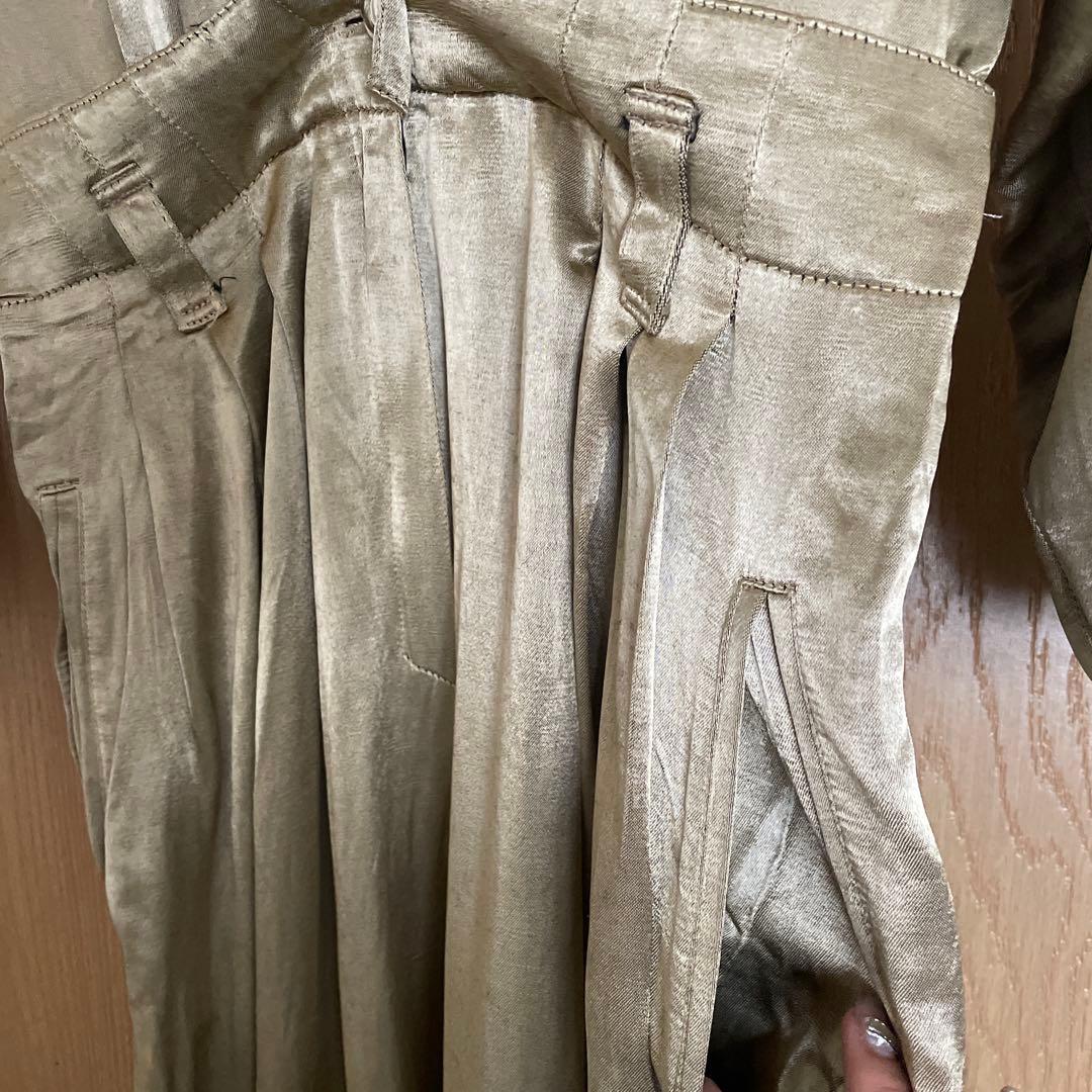 ヴィンテージ ゴールド オールインワン 長袖 サロペット つなぎ 古着