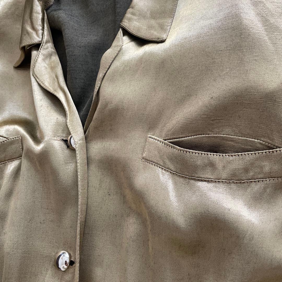 ヴィンテージ ゴールド オールインワン 長袖 サロペット つなぎ 古着