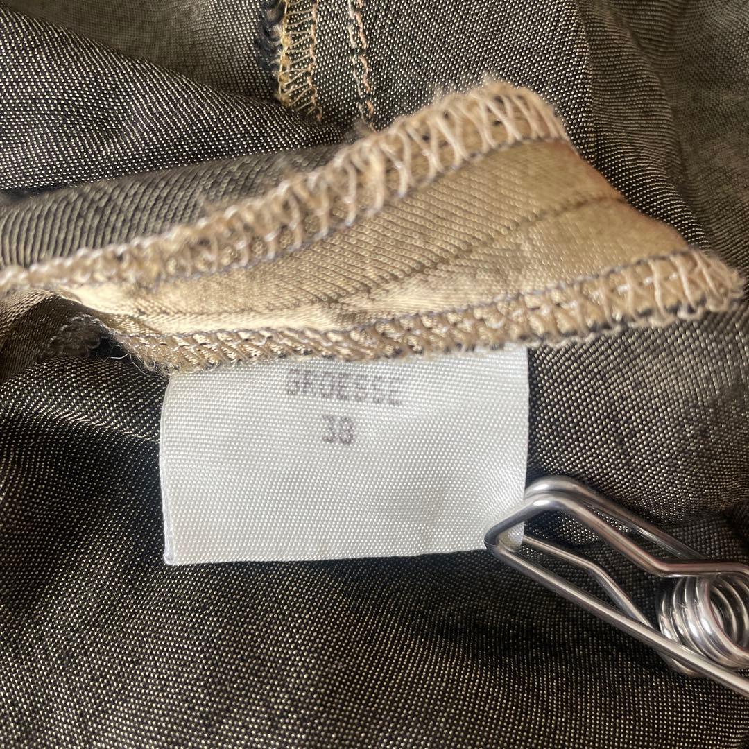 ヴィンテージ ゴールド オールインワン 長袖 サロペット つなぎ 古着