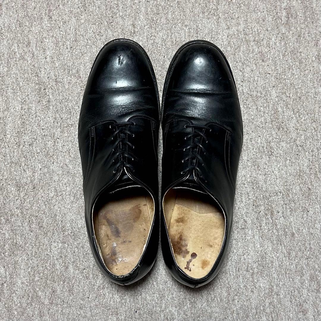 USNAVY サービスシューズ プレーントゥ 米軍 実物 80s 10 1/2