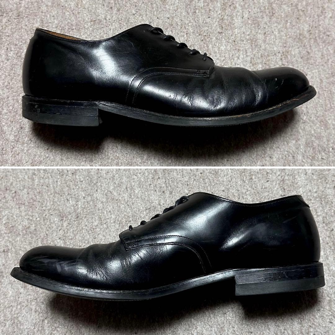 USNAVY サービスシューズ プレーントゥ 米軍 実物 80s 10 1/2