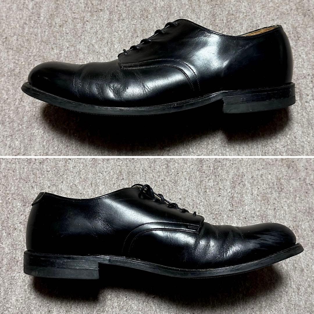 USNAVY サービスシューズ プレーントゥ 米軍 実物 80s 10 1/2