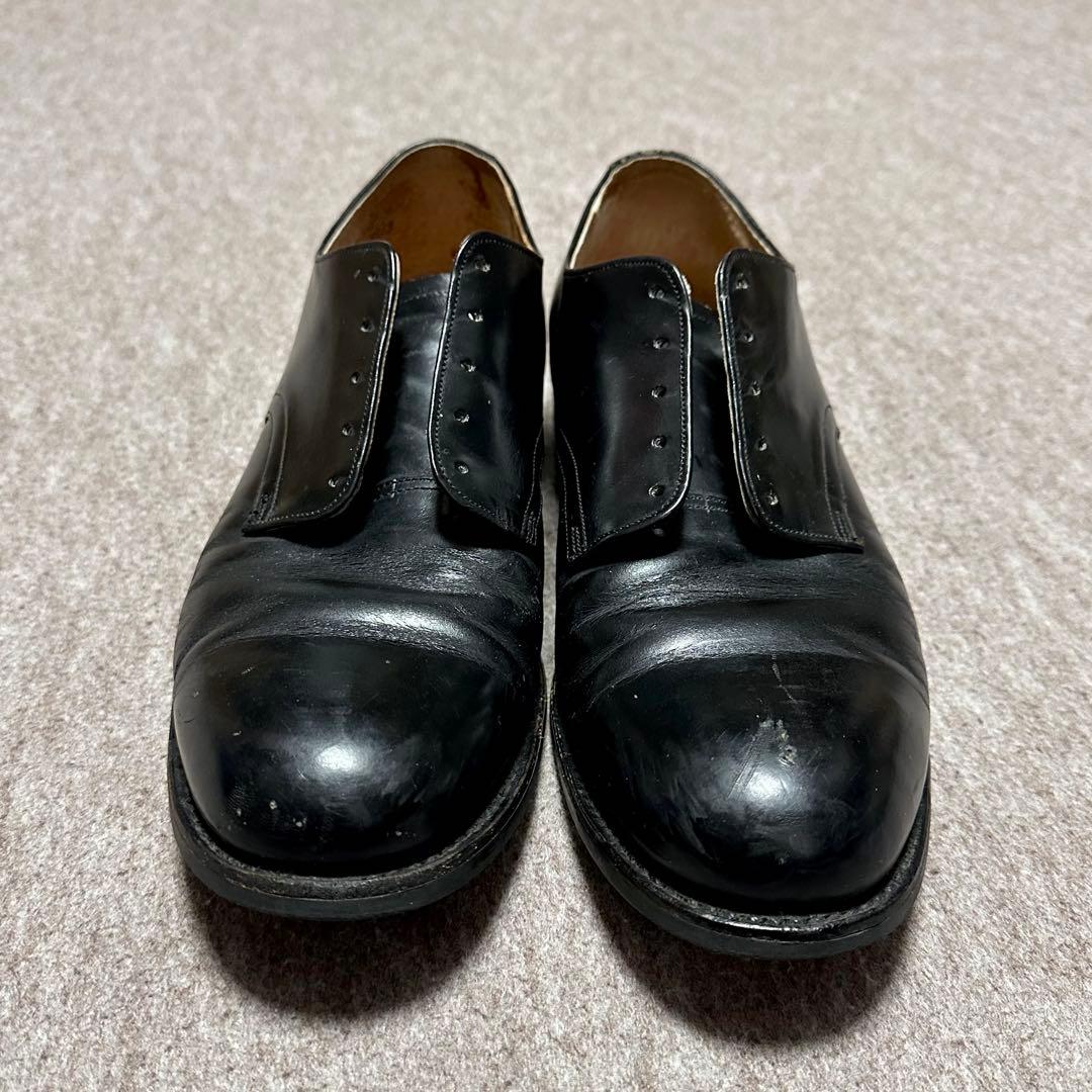 USNAVY サービスシューズ プレーントゥ 米軍 実物 80s 10 1/2