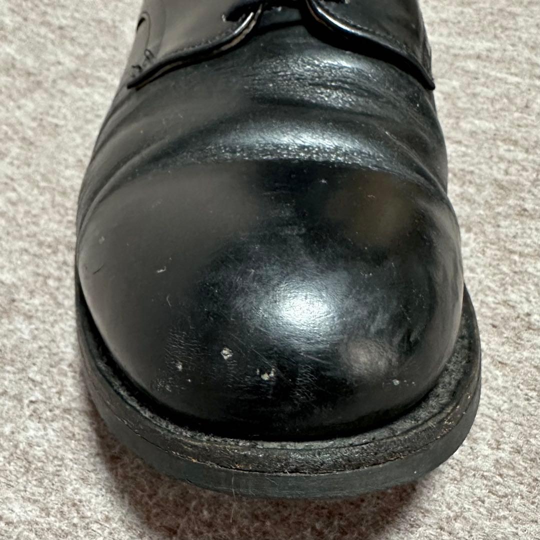 USNAVY サービスシューズ プレーントゥ 米軍 実物 80s 10 1/2