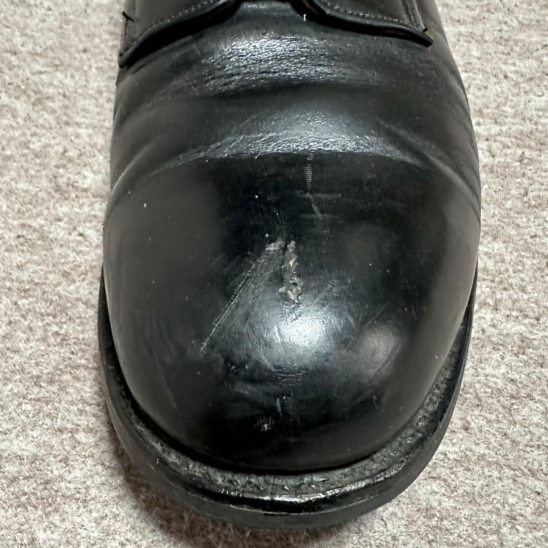 USNAVY サービスシューズ プレーントゥ 米軍 実物 80s 10 1/2