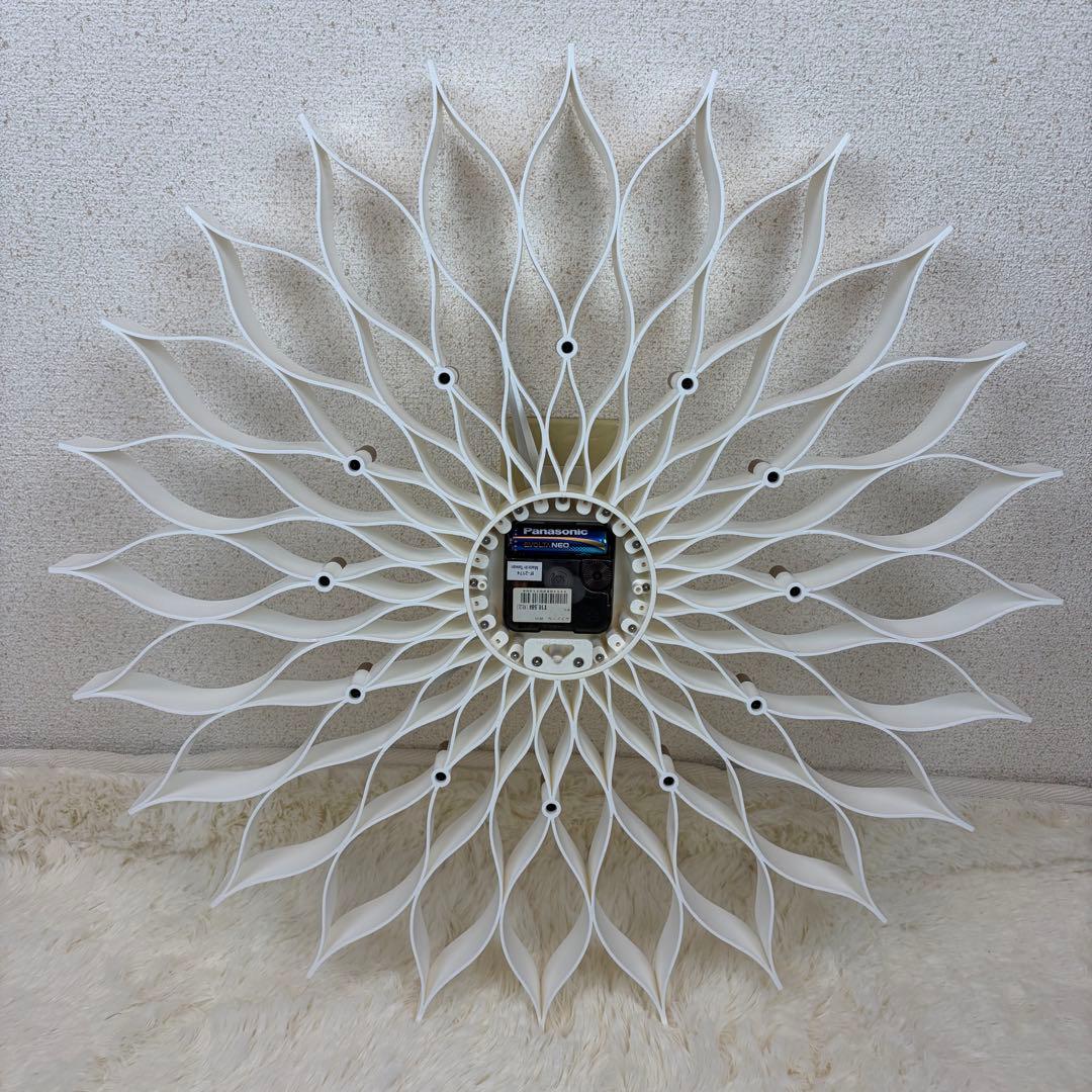 送料無料 Francfranc ルファール ホワイト 掛時計