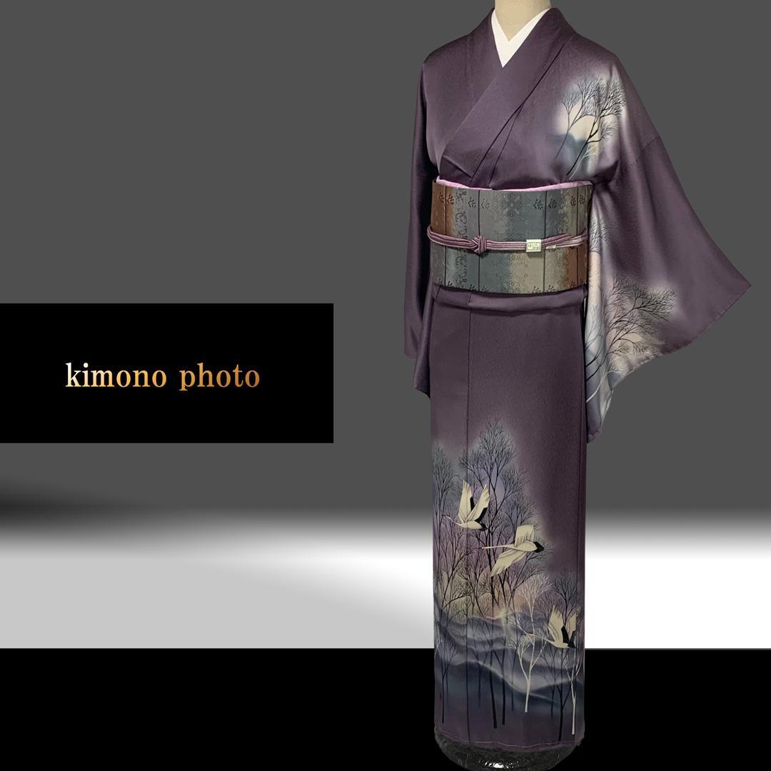 【新品、未使用】正絹【極上逸品】トールサイズ【手描き 友禅染】訪問着フルセット